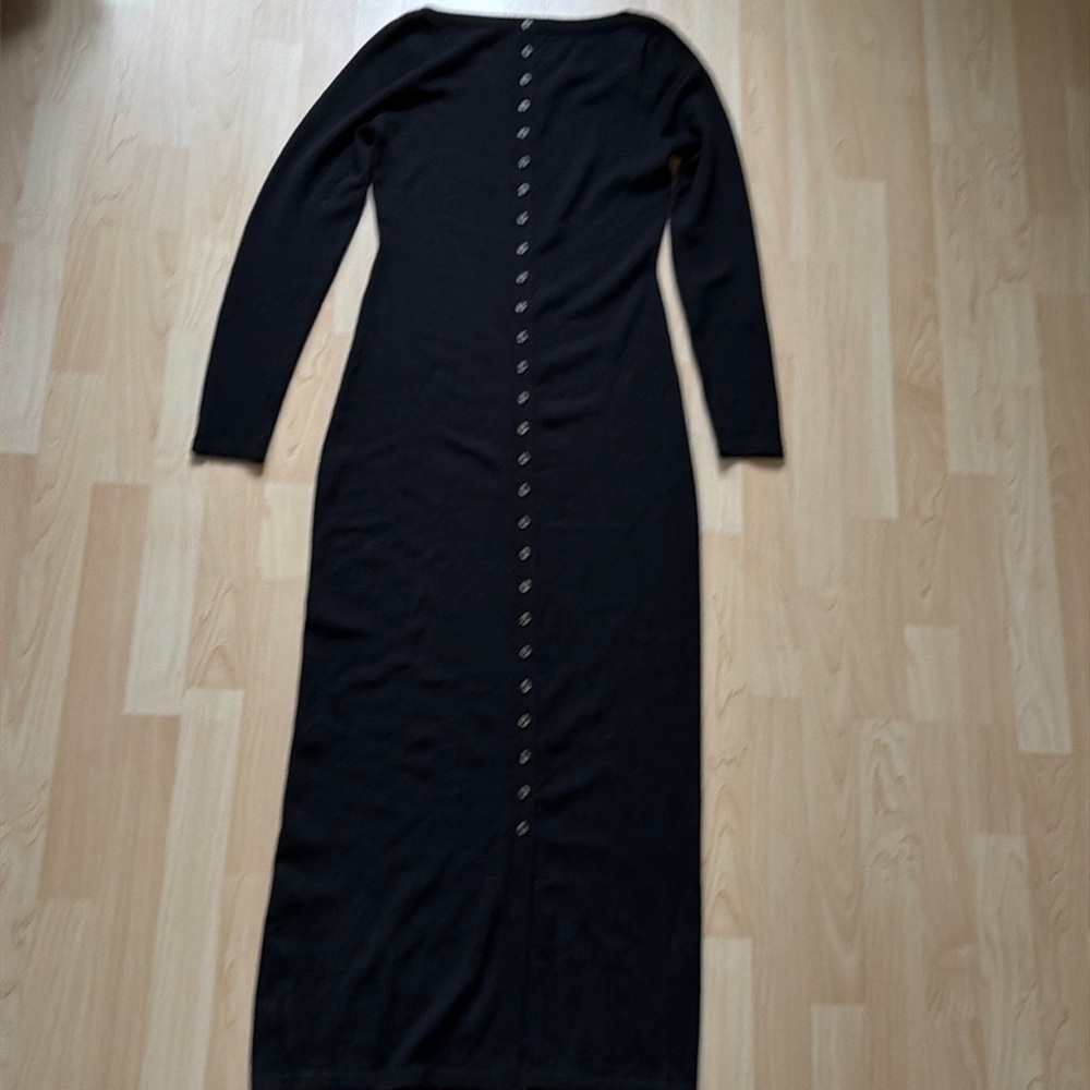 Reformation black maxi knit button down dress, size S - Picture 4 of 15